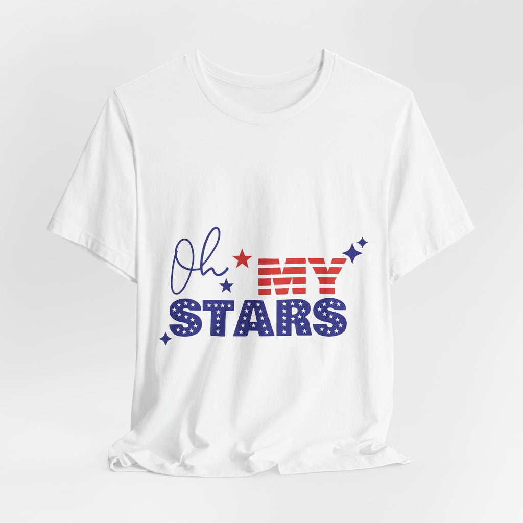 Oh My Stars Patriotic Tee – Fourth of July USA Flag Design